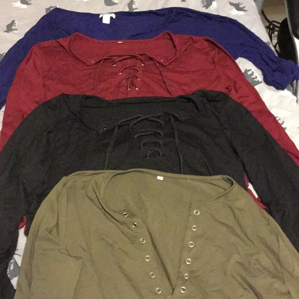 4 L longsleeve shirts